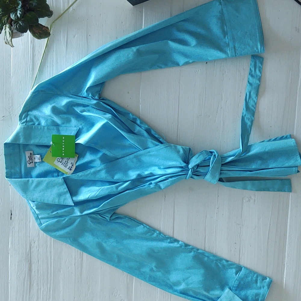 Lilly Pulitzer NWT Top w/Belt Wrap/Boutique XS